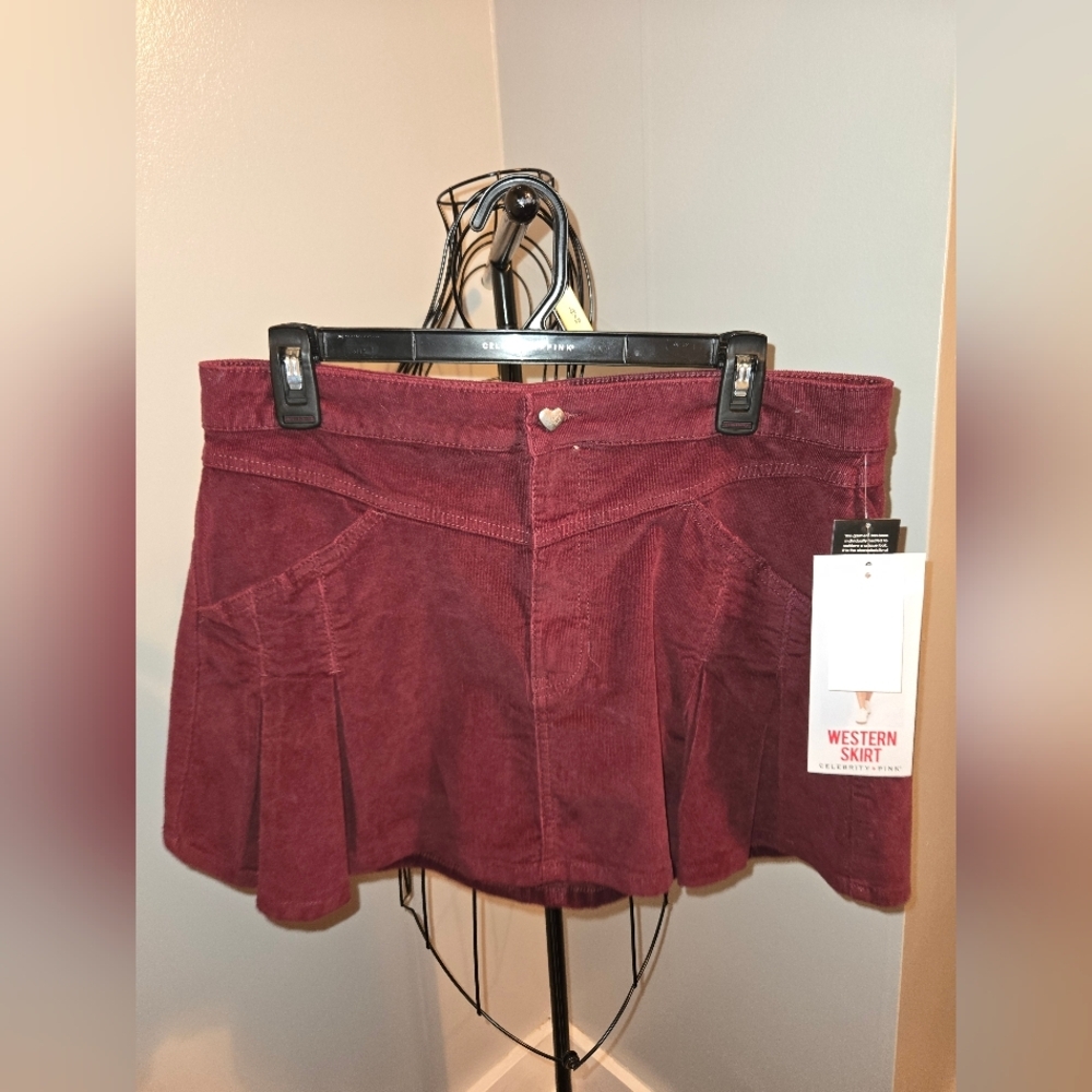 NWT Celebrity Pink Corduroy Skirt - Picture 3 of 5